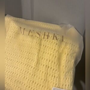 MESHKI Monica Crochet Knit Dress sz M (sold out on website)